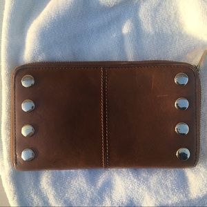 Hammitt tan leather wallet
